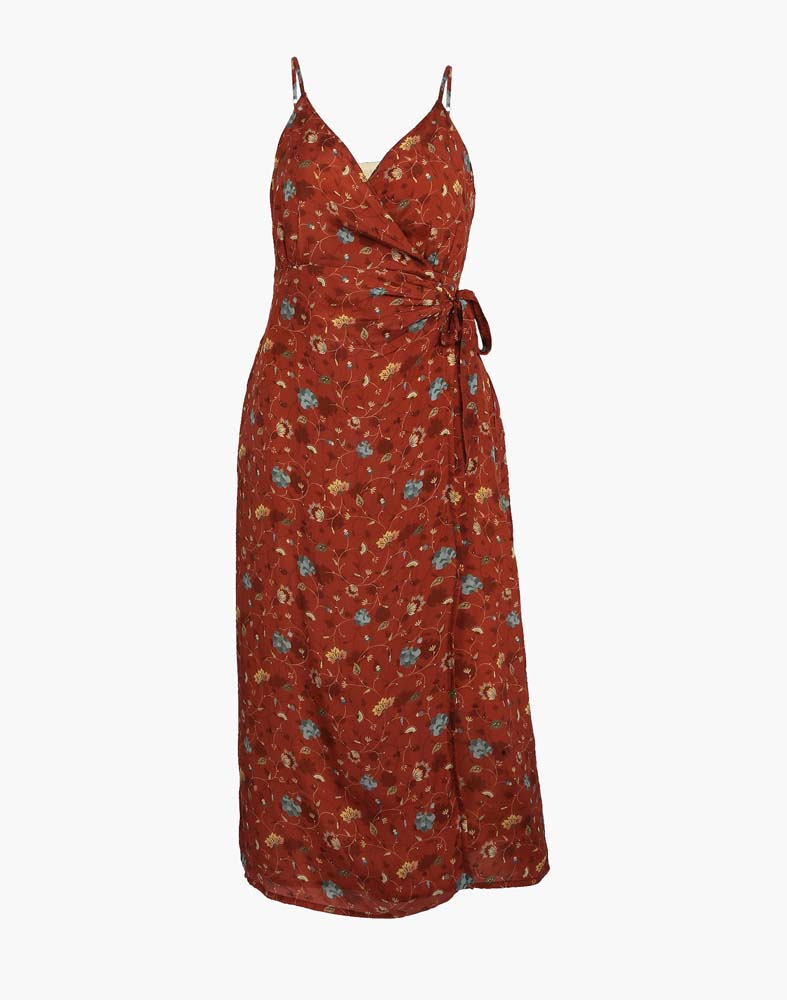 Strappy Wrap Dress